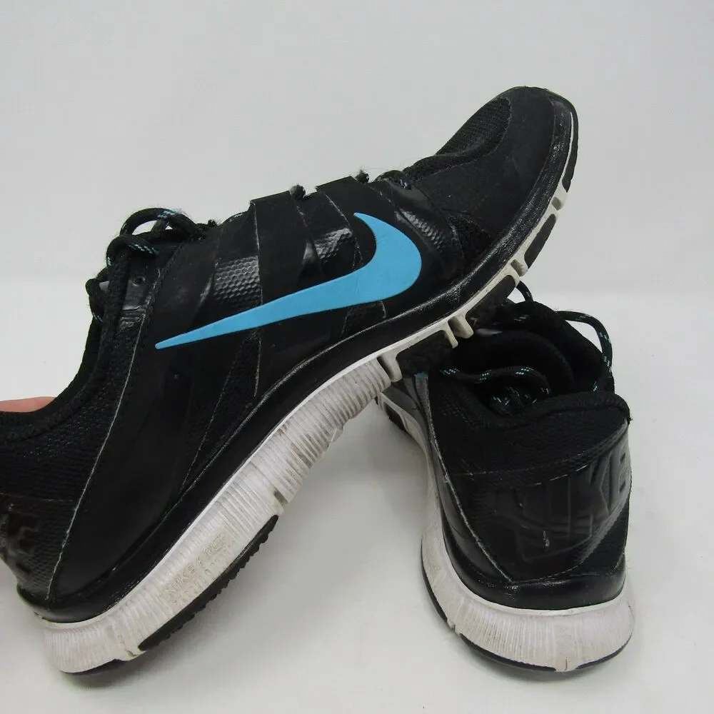 Nike Free Women's Size 7 Black Blue Athletic Training Running Shoes Sneakers